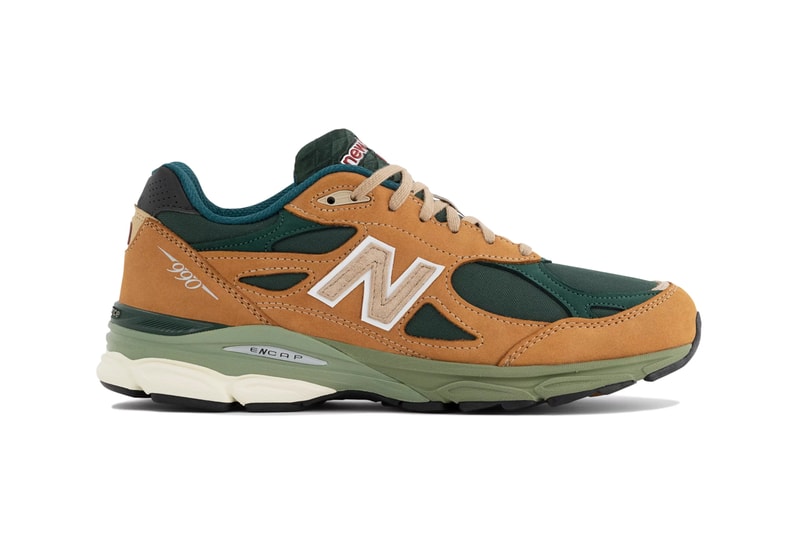 New Balance MADE in USA 990v3 Tan With Green Release Date Teddy Santis miusa M990WG3 info store list buying guide photos price