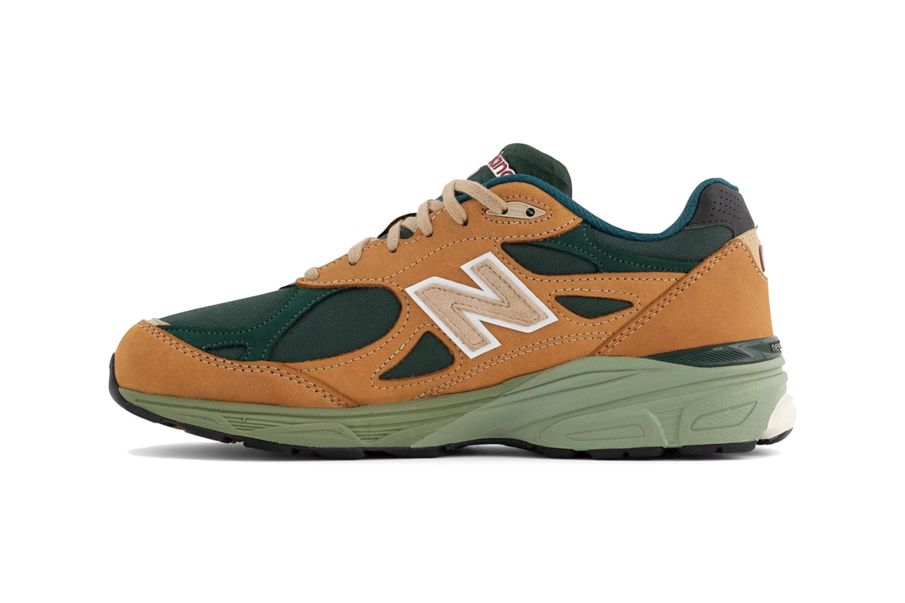 New Balance MADE in USA 990v3 Tan With Green Release Date Teddy Santis miusa M990WG3 info store list buying guide photos price