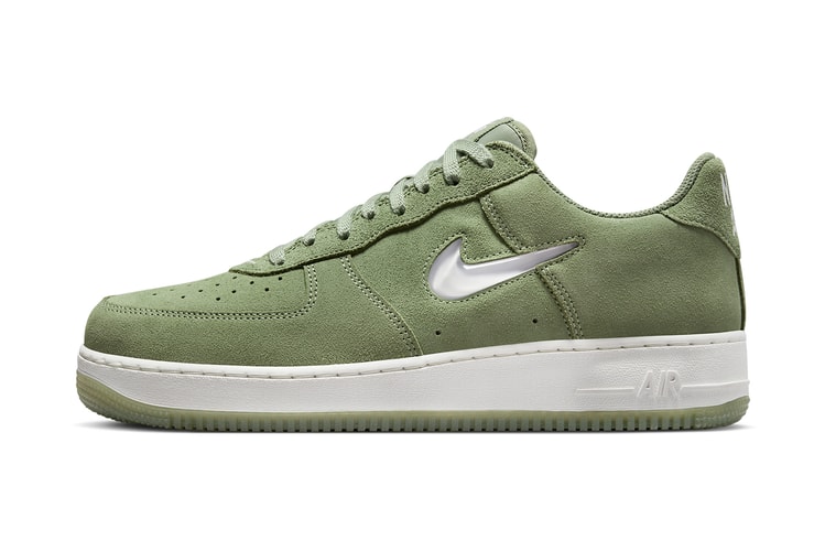 "Oil Green" Coats the Nike Air Force 1 Low Jewel