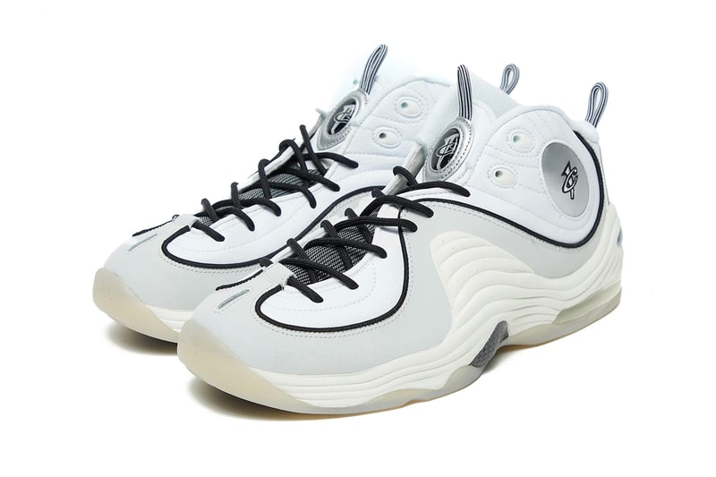 Nike Air Max Penny 2 emb first look white leather black chrome release info date price