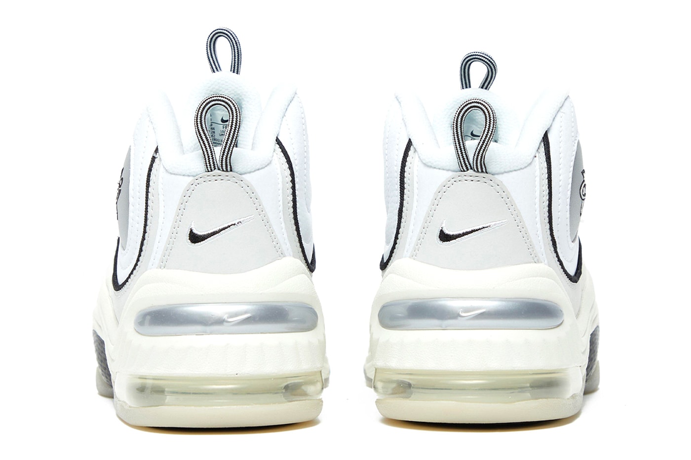 Nike Air Max Penny 2 emb first look white leather black chrome release info date price