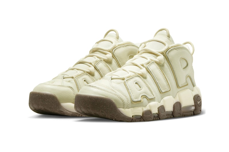 Nike Air More Uptempo "Coconut Milk" DV7230-100 Release Info swoosh high tops basketball shoes coconut milk team gold 