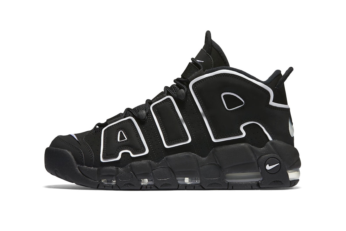 Nike Air More Uptempo "OG" Gets Hit With the Classic Black and White Treatment basketball high tops shoes chunky sneakers air jordan brand 