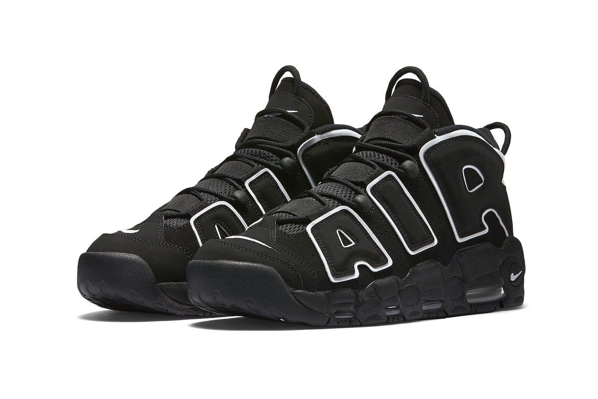 Nike Air More Uptempo "OG" Gets Hit With the Classic Black and White Treatment basketball high tops shoes chunky sneakers air jordan brand 