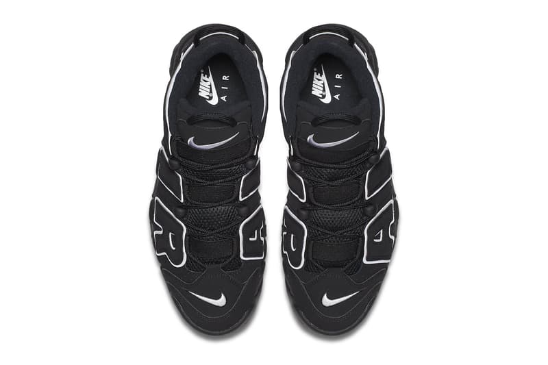 Nike Air More Uptempo "OG" Gets Hit With the Classic Black and White Treatment basketball high tops shoes chunky sneakers air jordan brand 