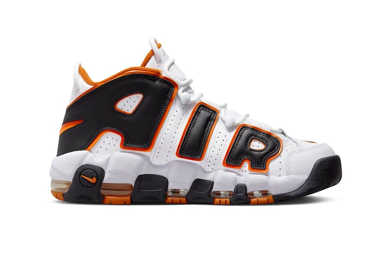 Official Look at the Nike Air More Uptempo "Starfish" FJ4416-100 release info black orange basketball scottie pippen shoes sneakers high tops