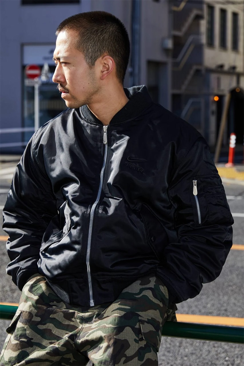 nike bomber jacket black wolf grey dv9892 010 dv9892 012 release date info store list buying guide photos price atmos tokyo