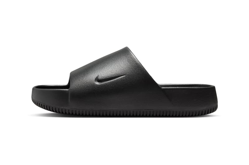 Nike Calm Slide adidas yeezy slide ribbed swoosh release info date price