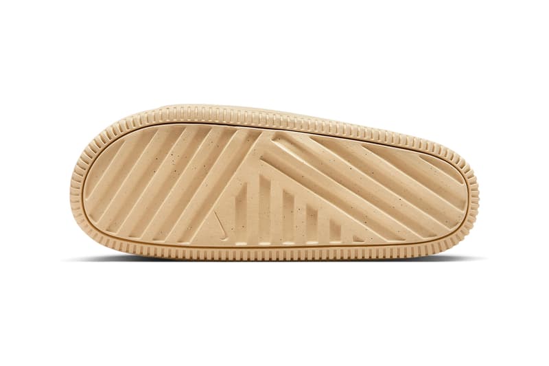 Nike Calm Slide adidas yeezy slide ribbed swoosh release info date price