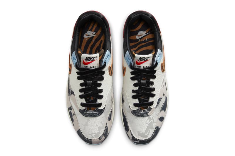 nike air max 1 animal prints tiger stripes cow print paisley 2023 fd0827 133 release info