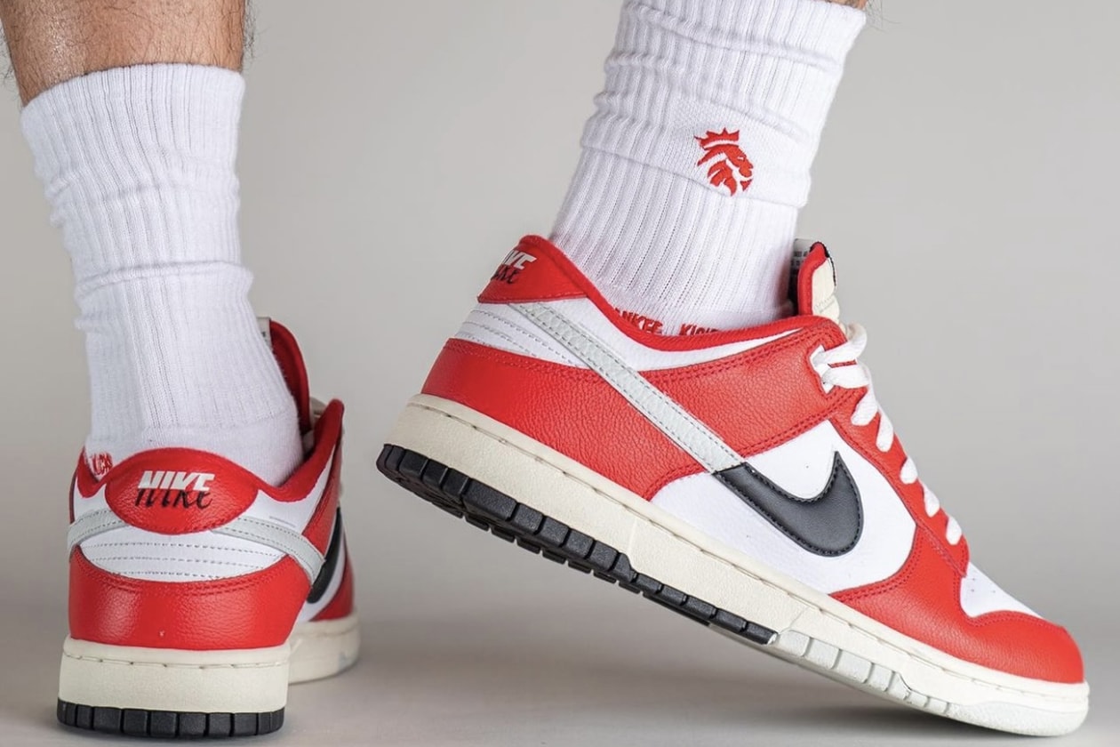 Nike Dunk Low Chicago Split DZ2536-600 On-Foot Photos release info