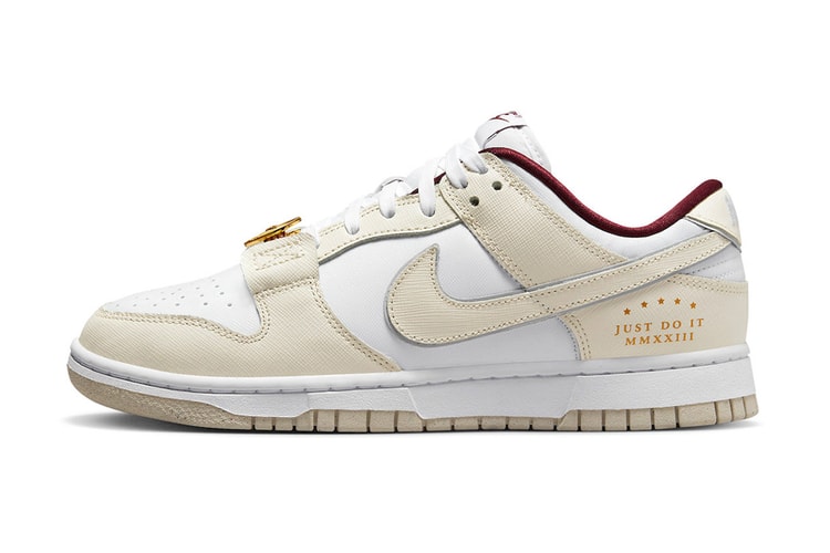 The Nike Dunk Low "Just Do It" Is Outfitted With Gold Medallions