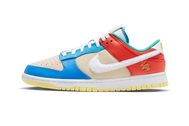 nike dunk low year of the rabbit white red blue FD4203 111 release date info store list buying guide photos price