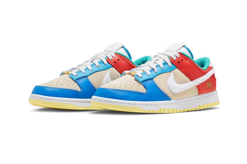 nike dunk low year of the rabbit white red blue FD4203 111 release date info store list buying guide photos price