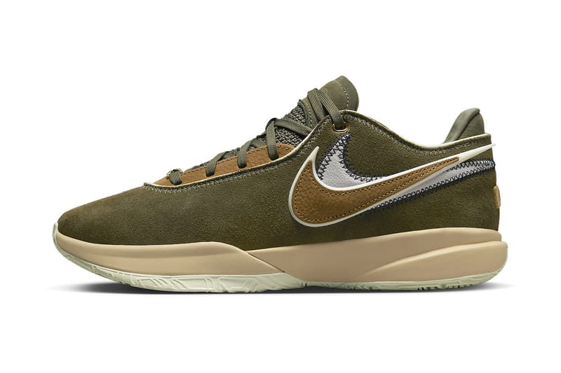 Official Look at the Nike LeBron 20 "Olive Suede"