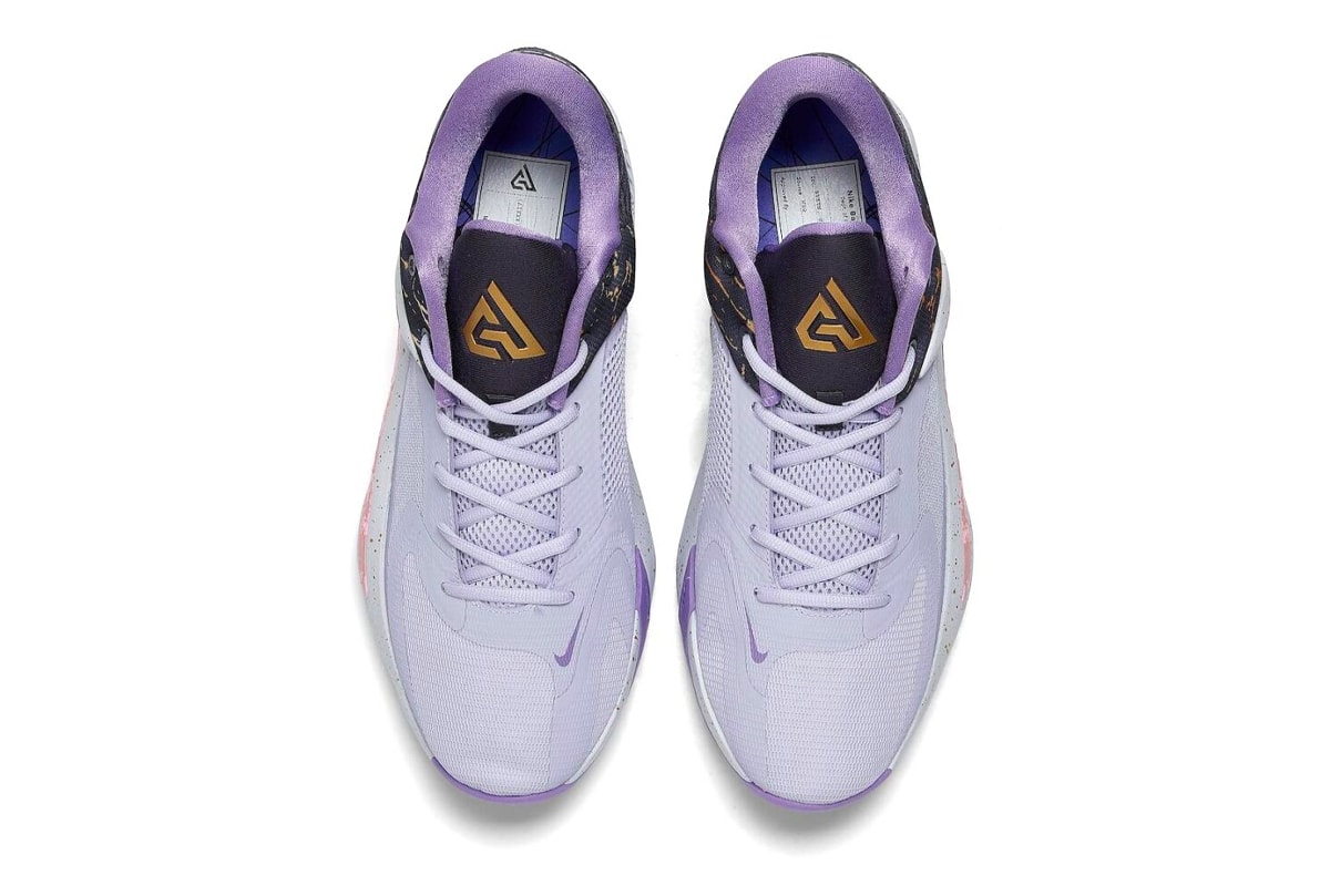  First Look at the Nike Zoom Freak 4 "ALL-STAR" salt lake city utah nba basketball giannis antetokounmpo milwaukee bucks oxygen purple space purple gridiron  DV1178-500