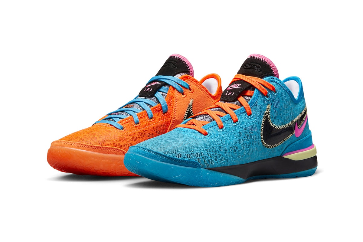 Official Look at the Nike Zoom LeBron NXXT Gen "I Promise" DR8784-900 los angeles lakers lebron james multi color blue orange february 2023 nba basketball shoes boston celtics
