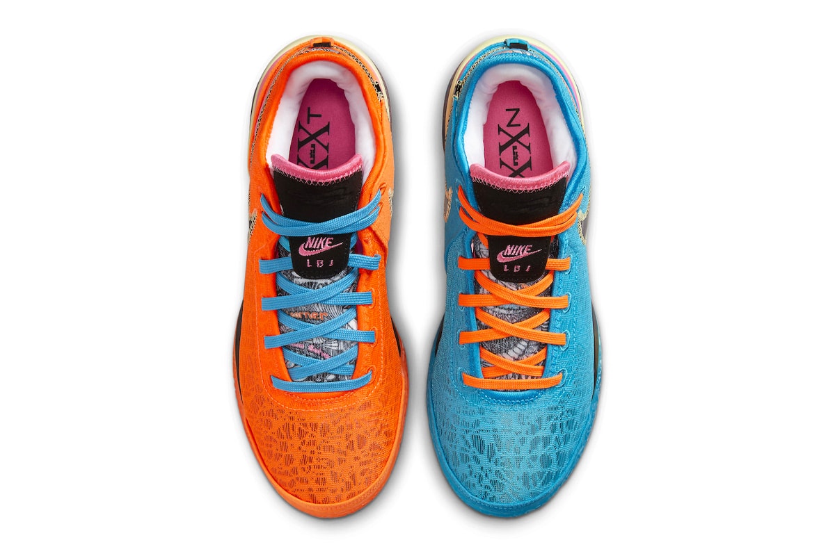 Official Look at the Nike Zoom LeBron NXXT Gen "I Promise" DR8784-900 los angeles lakers lebron james multi color blue orange february 2023 nba basketball shoes boston celtics