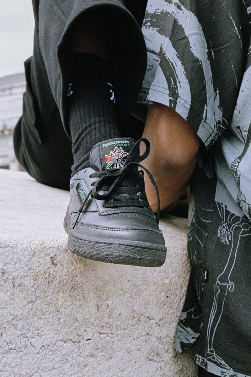 patta reebok black