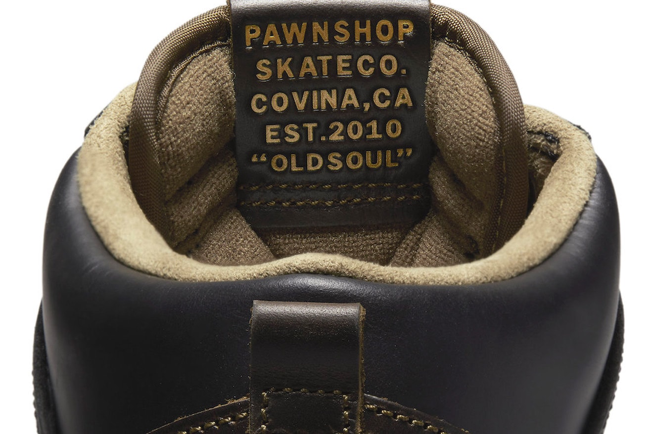 Pawnshop Skate Co. x Nike SB Dunk High Release Info FJ0445-001 sneakers footwear skateboard California Anthony piscopo