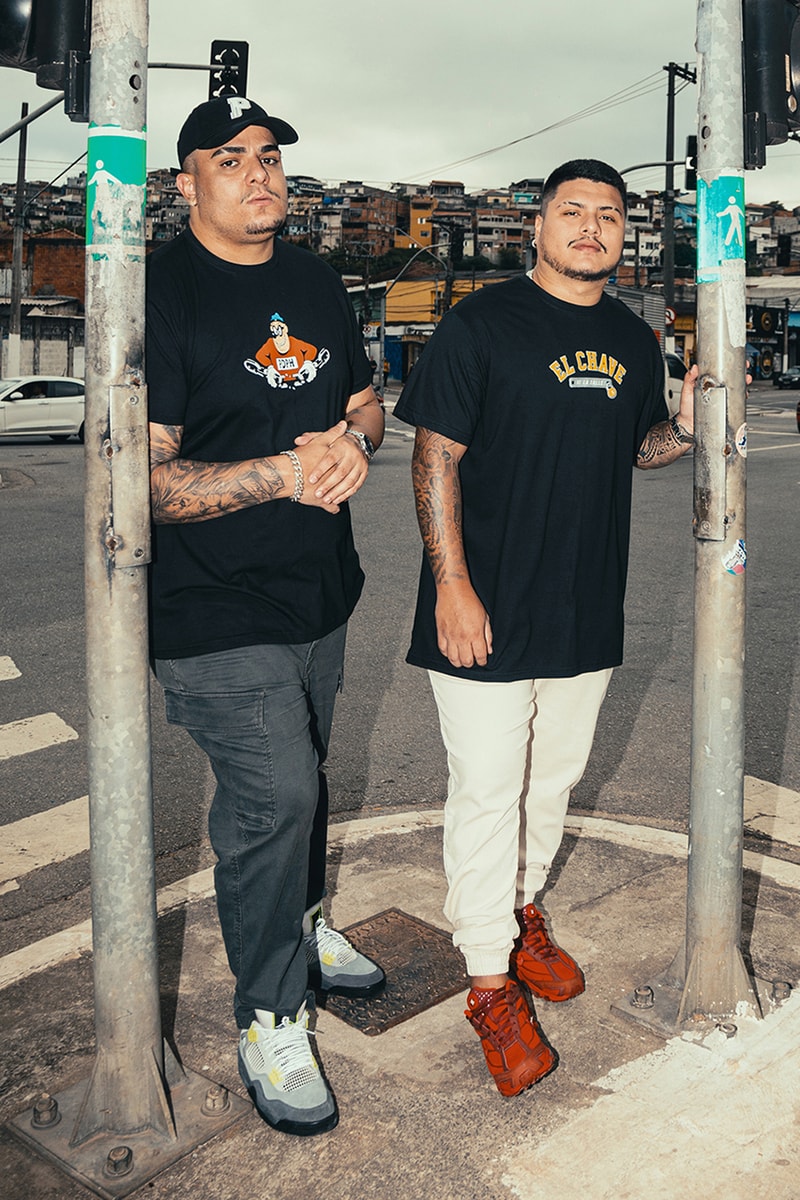 Podpah Podcast Launches Street Art Inspired Capsule hoodie shirt hats black orange grey navy white yellow brazil sao paulo