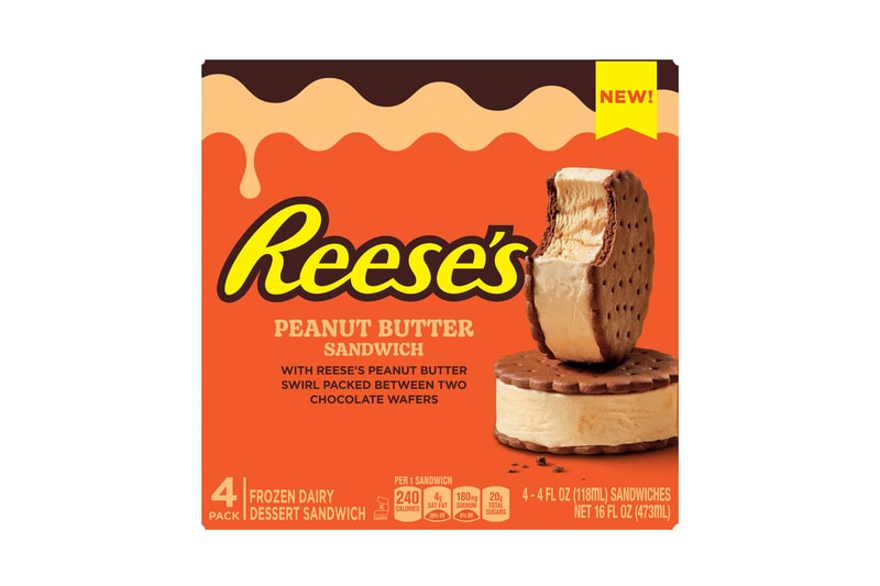 Reese’s Frozen Treats Line Release Info Taste Review Peanut butter Sandwich Light Ice Cream Cones Chocolate Pieces Frozen Dairy Dessert Cup Bar 