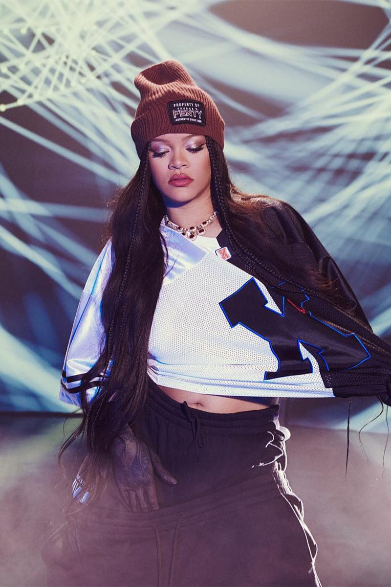Rihanna Drops New Savage x Fenty Super Bowl Collection american footbal fenty rihanna sweater nfl singer asap rocky glendal arizona state form stadium apple music halftime show