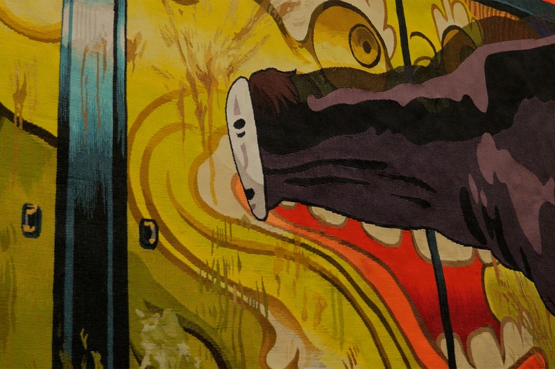 Scene from Spirited Away Transformed into Intricate Tapestry