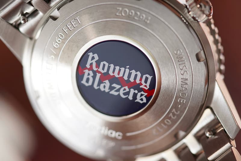Rowing Blazers x Zodiac Watches Super Sea Wolf collaboration Harry's Bar release info