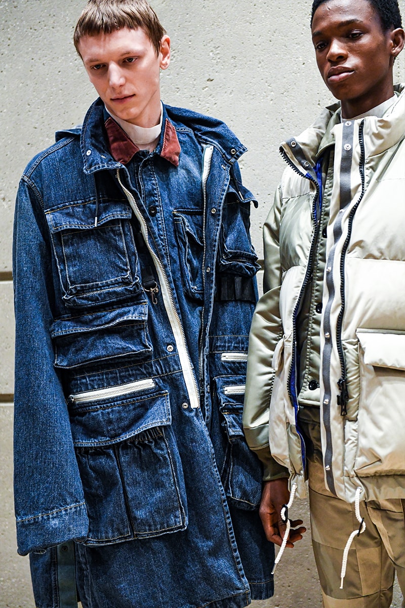 Sacai FW23 Reimagines Outwear Silhouettes With Expansive Hybridization Collection nike carhartt wip collaboration shoes jackets chore jacket japan chitose abe pusha t kid cudi dr woo