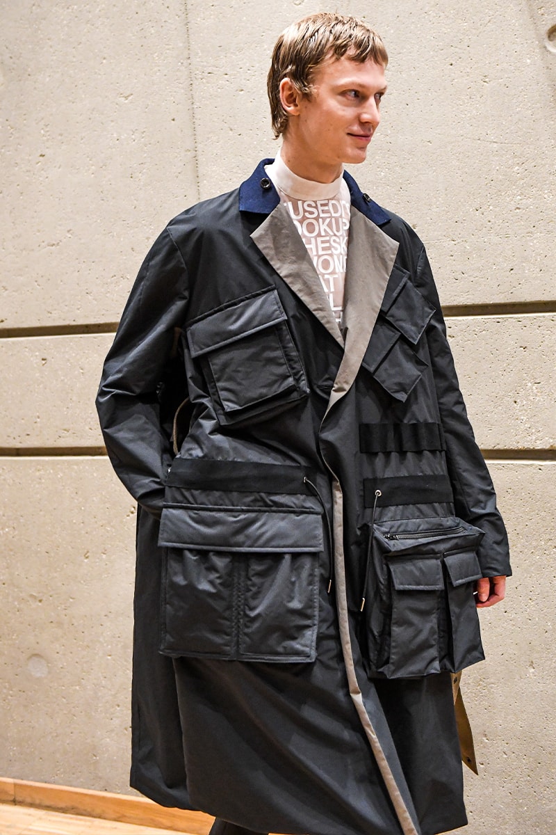 Sacai FW23 Reimagines Outwear Silhouettes With Expansive Hybridization Collection nike carhartt wip collaboration shoes jackets chore jacket japan chitose abe pusha t kid cudi dr woo