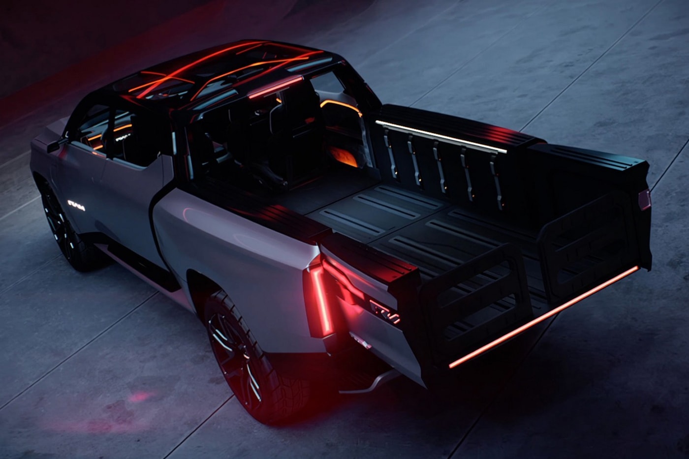 Stellantis Ram 1500 EV Concept Truck First Look CES 2023 Info Electric 3d printed tailgate date price