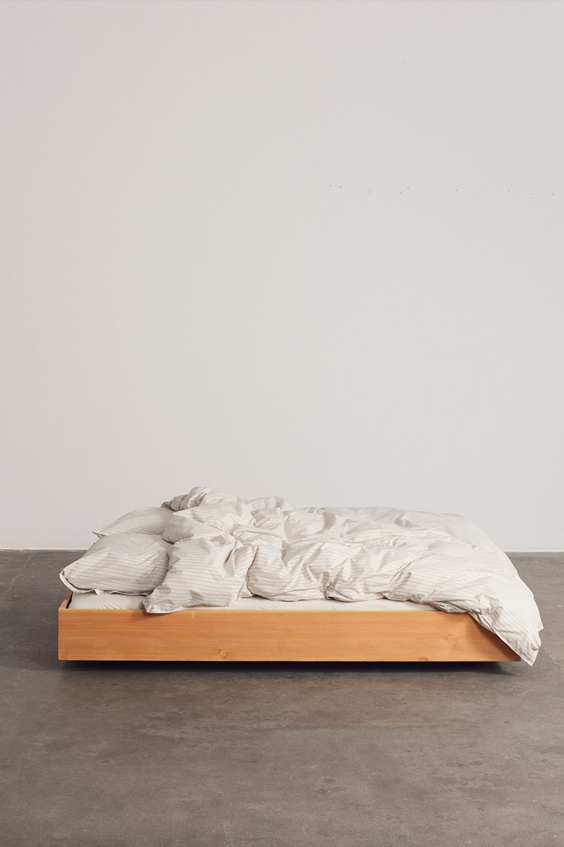 Sleepwear, Bedding and Bathrobes Highlight the Third Stussy x Tekla Collaboration home beach streetwear berry color waterclor effect hand drawn stripes ddanish skater hugo boserup american surfer frnake harrer californai antosh cimoszko