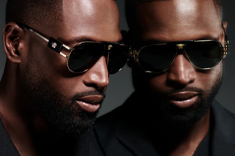 dwyane wade basketball versace eyewear medusa aviator navigator optical sunglasses gold VE2251 VE1287