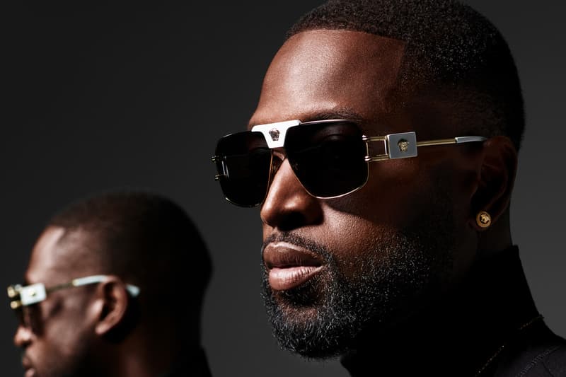 dwyane wade basketball versace eyewear medusa aviator navigator optical sunglasses gold VE2251 VE1287