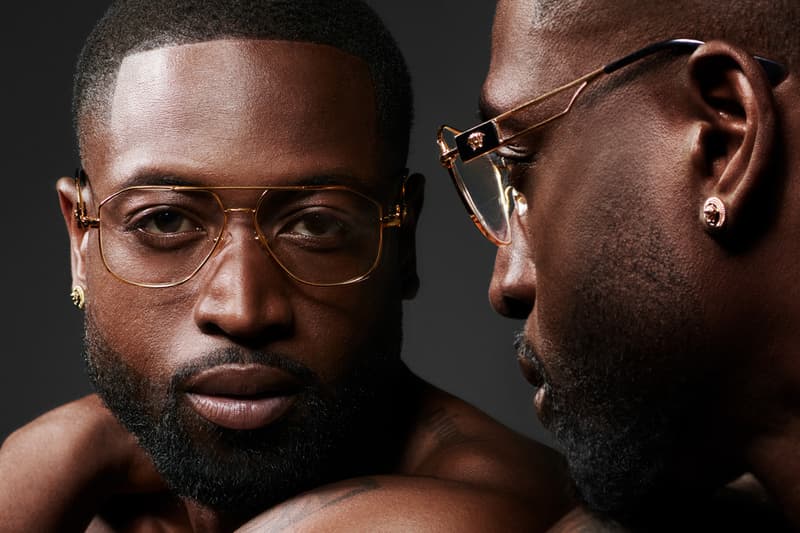 dwyane wade basketball versace eyewear medusa aviator navigator optical sunglasses gold VE2251 VE1287