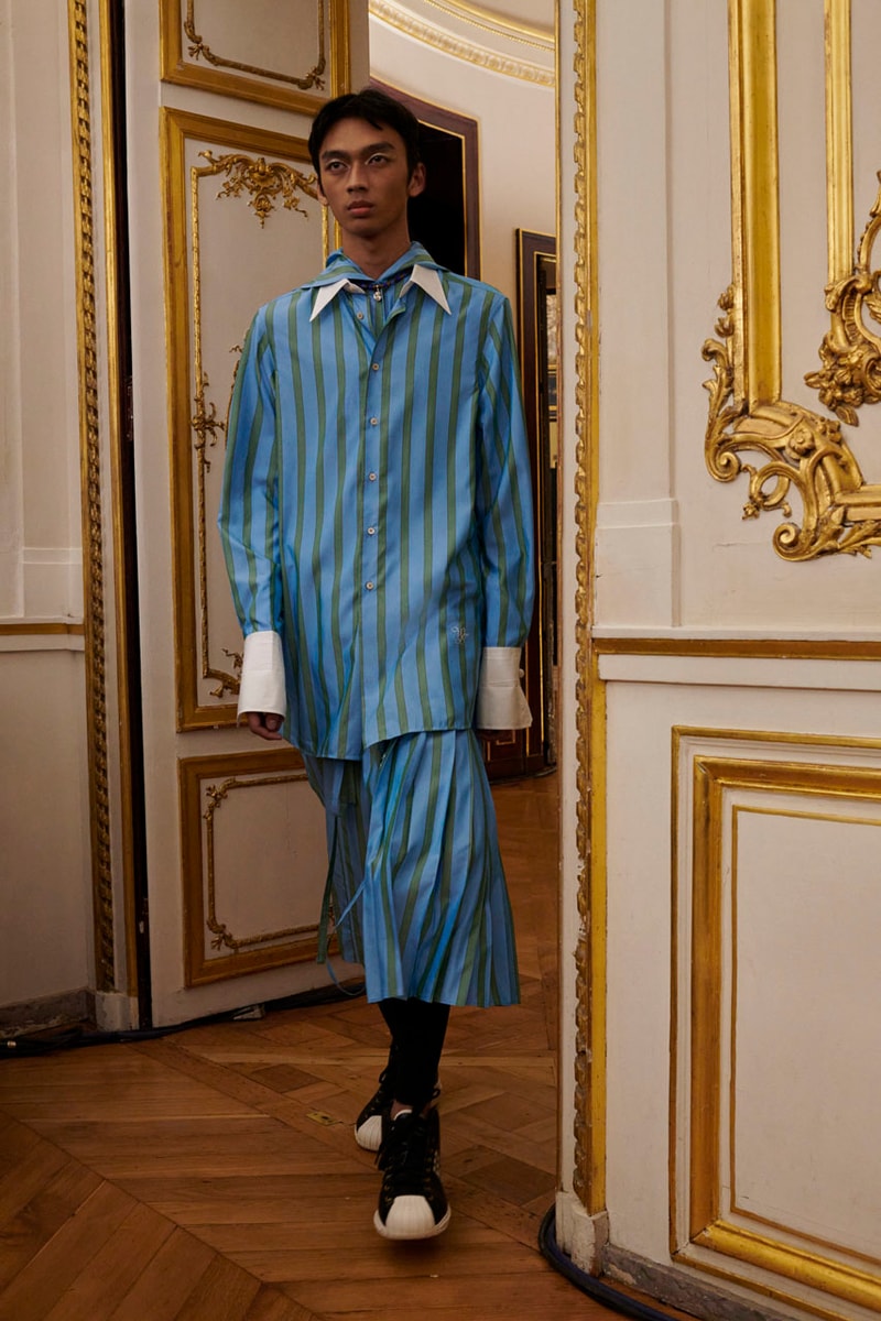 Wales Bonner Fall Winter 2023 Runway Show Paris Fashion Week Collection Mens Womens adidas Jamaica Football Team Sneakers Twilight Reverie 