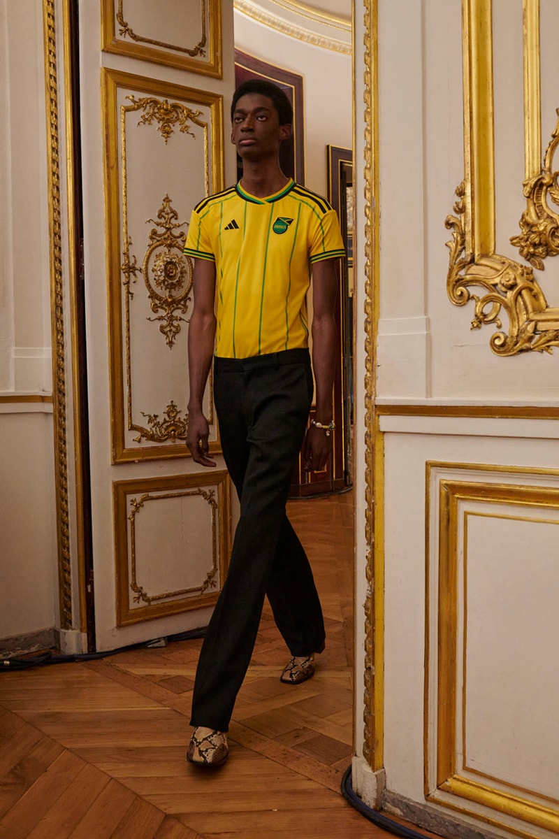 Wales Bonner Fall Winter 2023 Runway Show Paris Fashion Week Collection Mens Womens adidas Jamaica Football Team Sneakers Twilight Reverie 