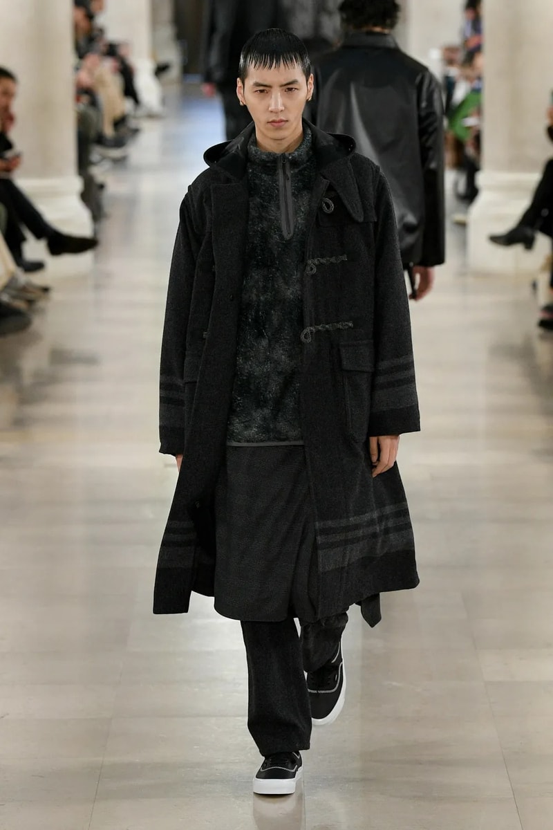 White Mountaineering Fall Winter 2023 Paris Fashion Week Runway PFW FW23 Colmar Gore tex Danner, Briefing, Gramicci, Merrell, Wild Things, New Era