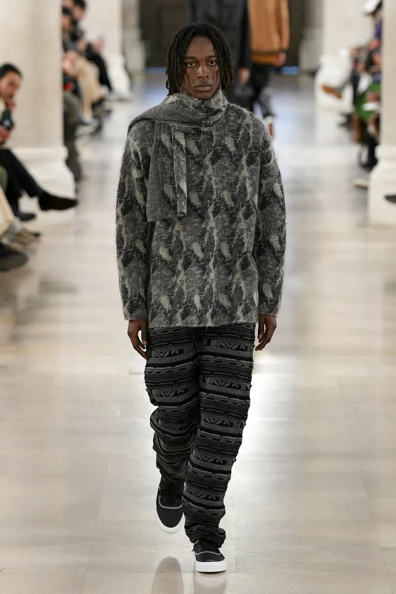 White Mountaineering Fall Winter 2023 Paris Fashion Week Runway PFW FW23 Colmar Gore tex Danner, Briefing, Gramicci, Merrell, Wild Things, New Era