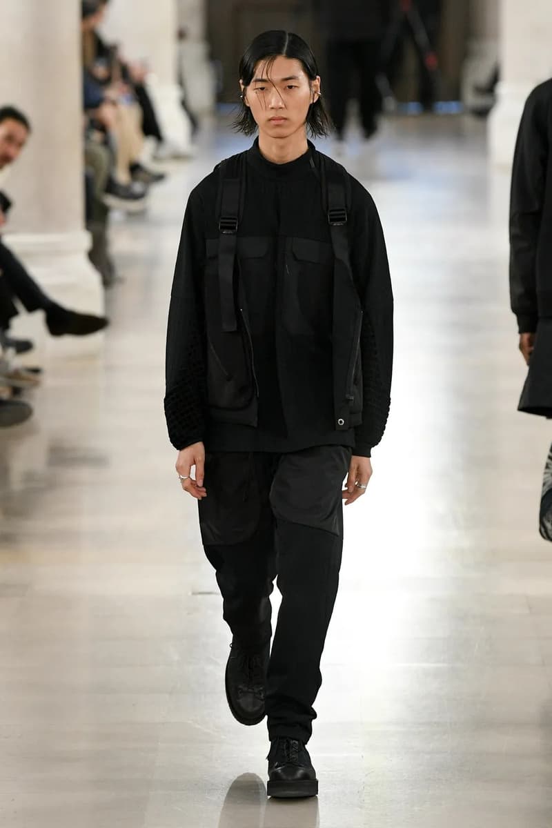 White Mountaineering Fall Winter 2023 Paris Fashion Week Runway PFW FW23 Colmar Gore tex Danner, Briefing, Gramicci, Merrell, Wild Things, New Era