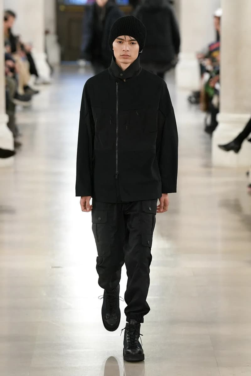 White Mountaineering Fall Winter 2023 Paris Fashion Week Runway PFW FW23 Colmar Gore tex Danner, Briefing, Gramicci, Merrell, Wild Things, New Era