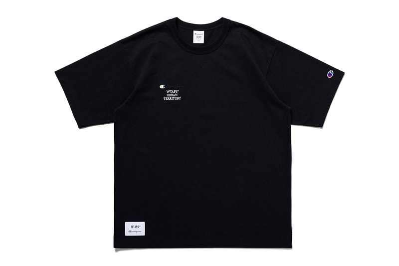 wtaps champion urban terrotory black capsule neon green hoodie tee sweatpant socks release info date price