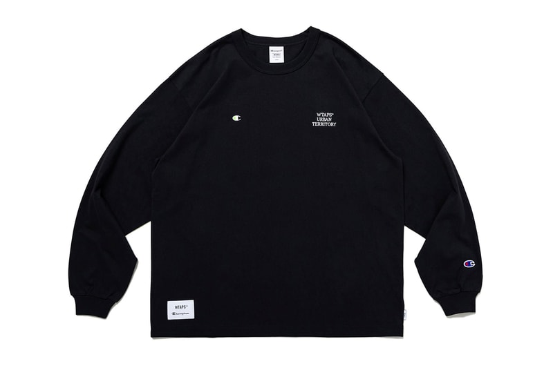 wtaps champion urban terrotory black capsule neon green hoodie tee sweatpant socks release info date price