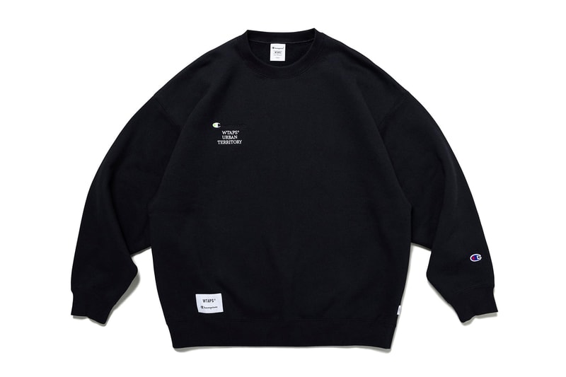 wtaps champion urban terrotory black capsule neon green hoodie tee sweatpant socks release info date price