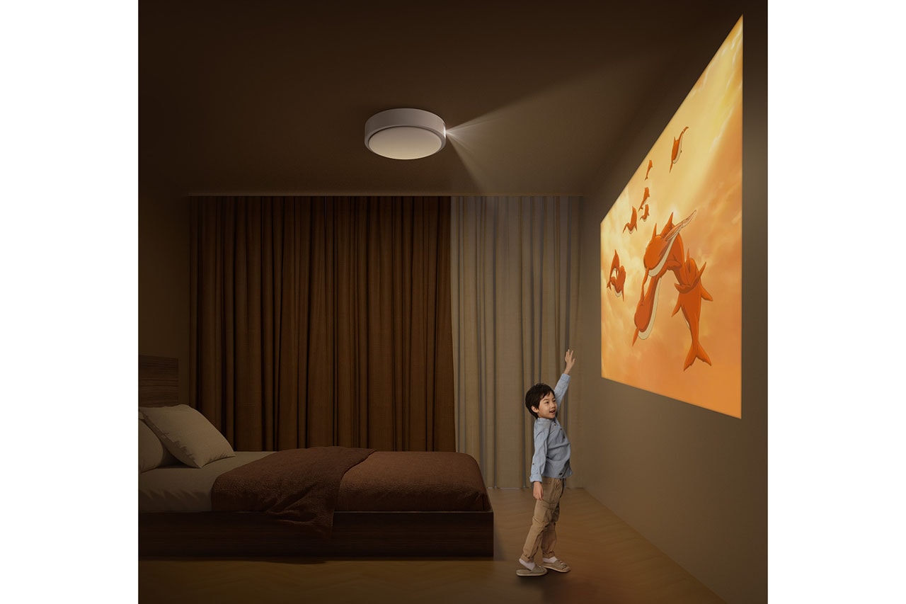 XGIMI's Magic Lamp Packs an HD Projector and a Harman Kardon Speaker Inside a Modern Ceiling Light