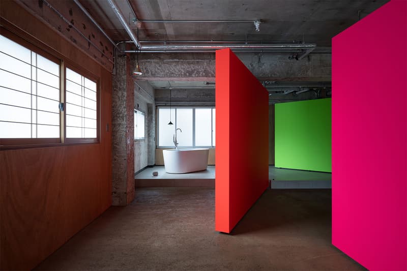 Moveable Neon Walls Feature in Artist Hiraki Sawa's Studio