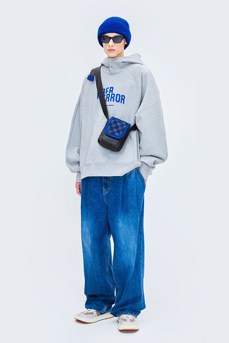 ader error OG origin tab collection fall winter 23 line unique minimal street basic release info date price varsity jacket hoodie sweats denim backpack