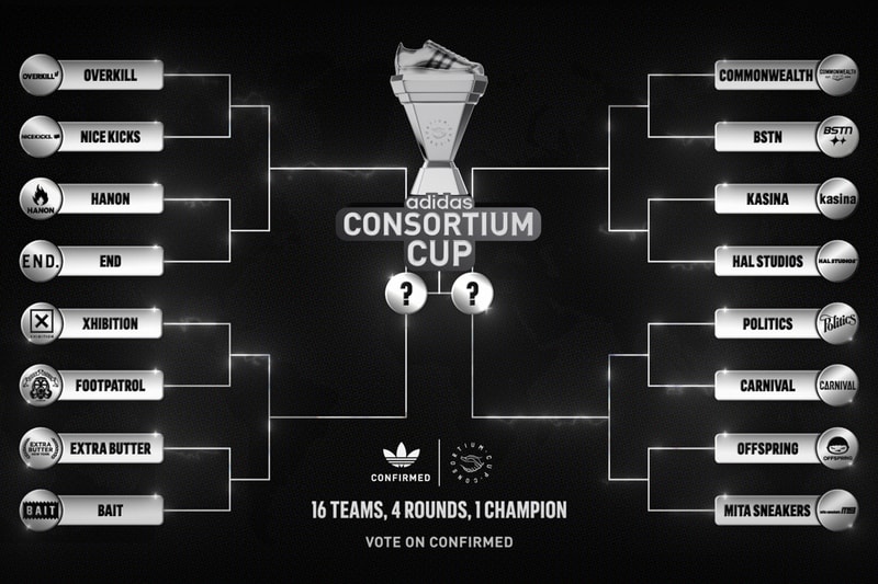 adidas Consortium Cup Sneaker Design Tournament Info announcement overkill nice kicks hanon end xhibition footpatrol extra butter bait commonwealth bstn kasina hal studios sneaker politics carnival offspring mita sneakers samba gazelle superstar