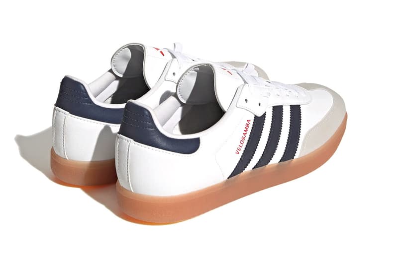 adidas Cycling Velosamba Vegan Cloud White / Team Navy Blue 2 / Better Scarlet HP5399 Release Information 